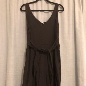 Black above-the-knee Loft Tie Dress